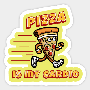 Pizza Is My Cardio Sticker